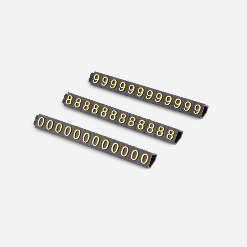 Food Snacks Label - 5pcs Price Cubes Adjustable Letter Snap