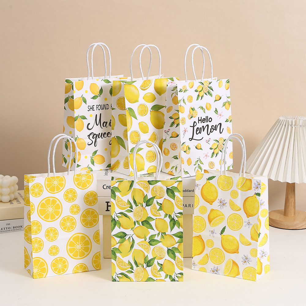 Food Snacks Gifts - 6pcs Tropical Summer Hello Lemon Theme