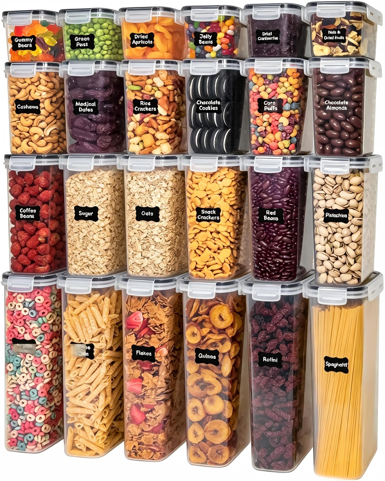 Food storage containers with l - Food Snacks Label review and price
