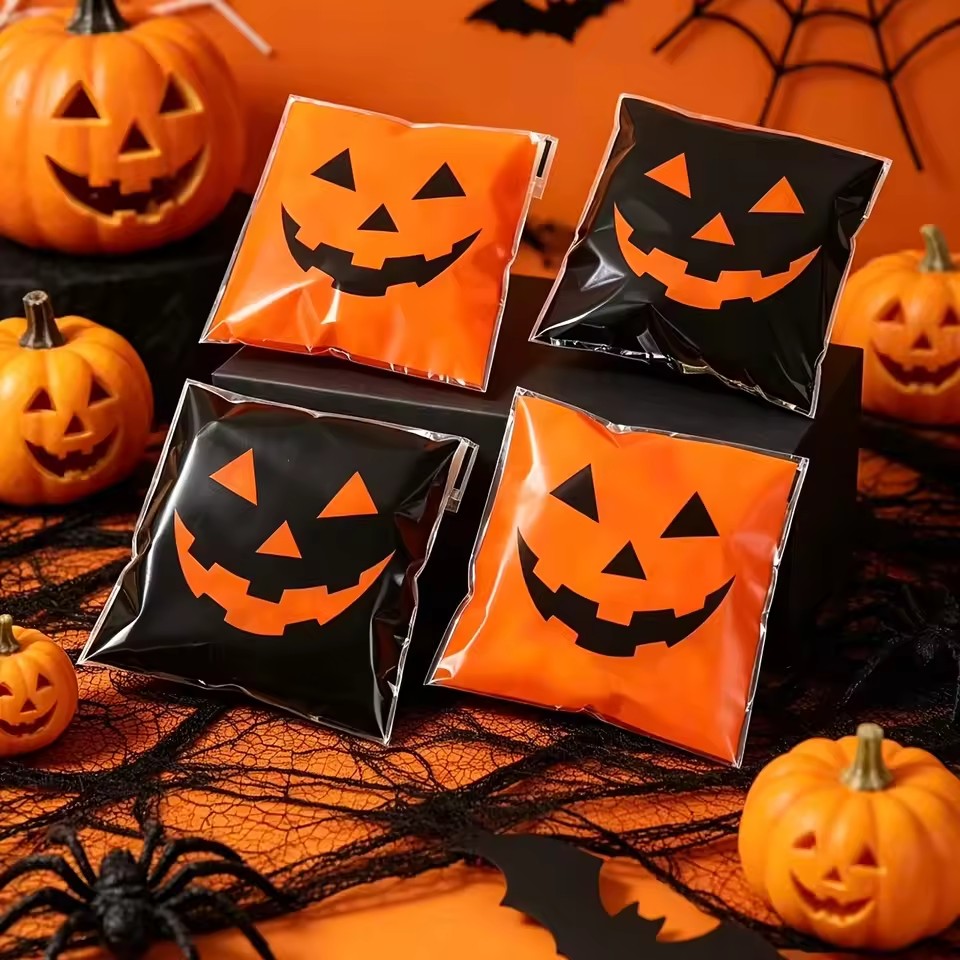 50/100pcs Halloween Black Oran - Food Snacks Gifts review and price