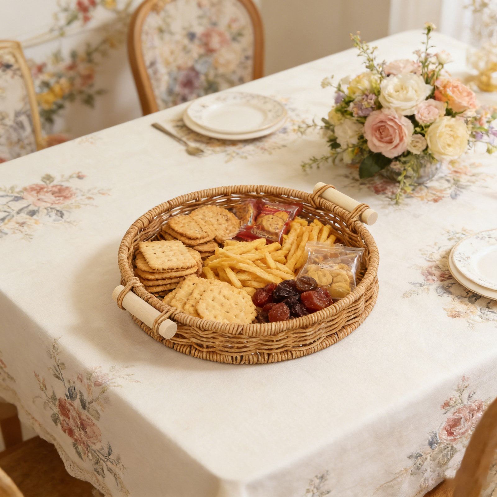Imitation Rattan Bread Basket  - Food Snacks Drinks review and price