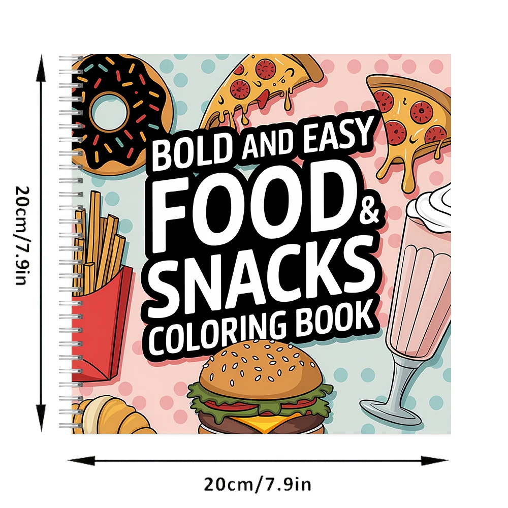 Easy Food and Snacks Coloring  - Food Snacks Coloring Book review and price