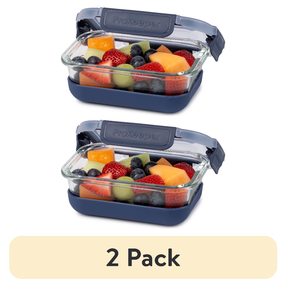 2 Pack 1.6 Cup Glass Food Stor - Food Prep Snacks review and price