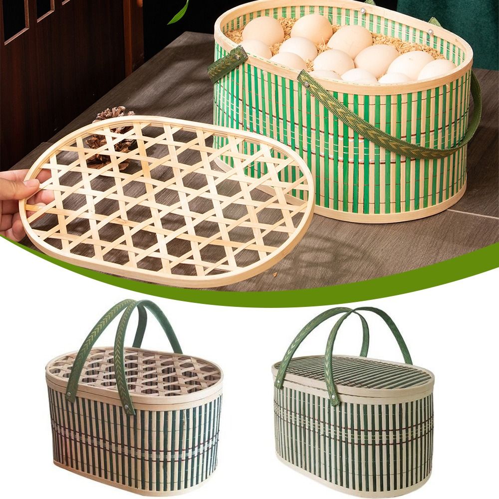 Durable Handmade Bamboo Basket - Food Snacks Gifts review and price