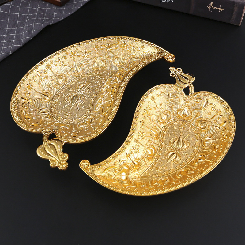 Creative Zinc Alloy Golden Lea - Zinc Food Snacks review and price