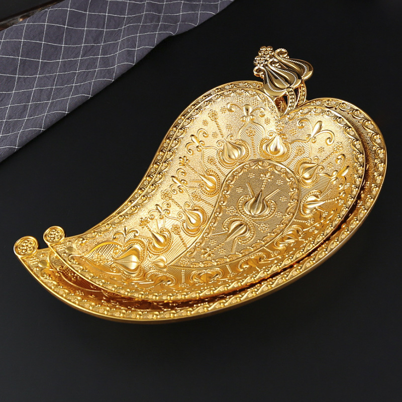 Creative Zinc Alloy Golden Lea - Zinc Food Snacks review and price