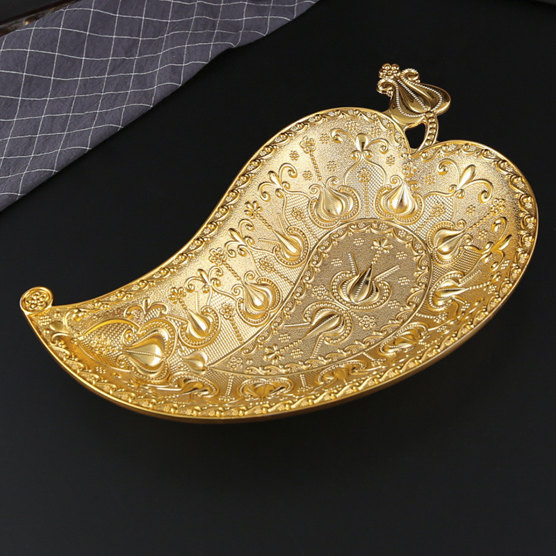 Creative Zinc Alloy Golden Lea - Zinc Food Snacks review and price