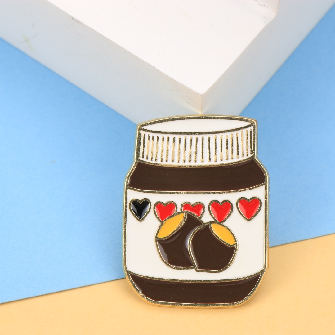 Cute Chocolate Spread Jar Enam - Zinc Food Snacks review and price
