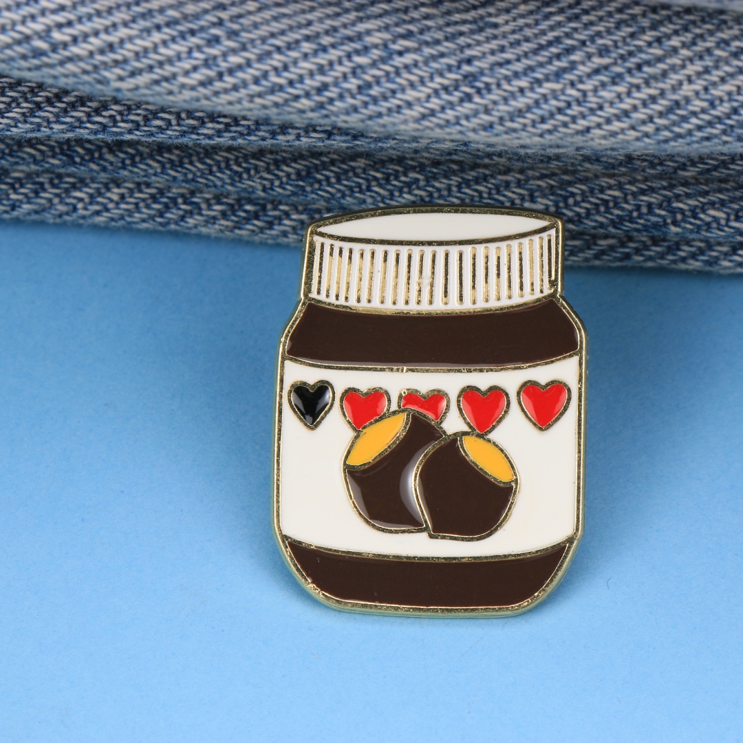 Cute Chocolate Spread Jar Enam - Zinc Food Snacks review and price