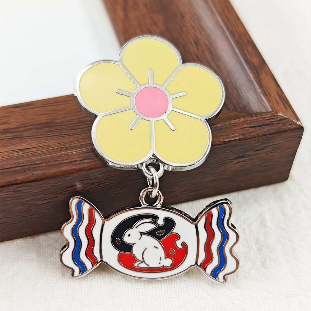 White Rabbit Candy Enamel Pin  - Food Snacks Gifts review and price