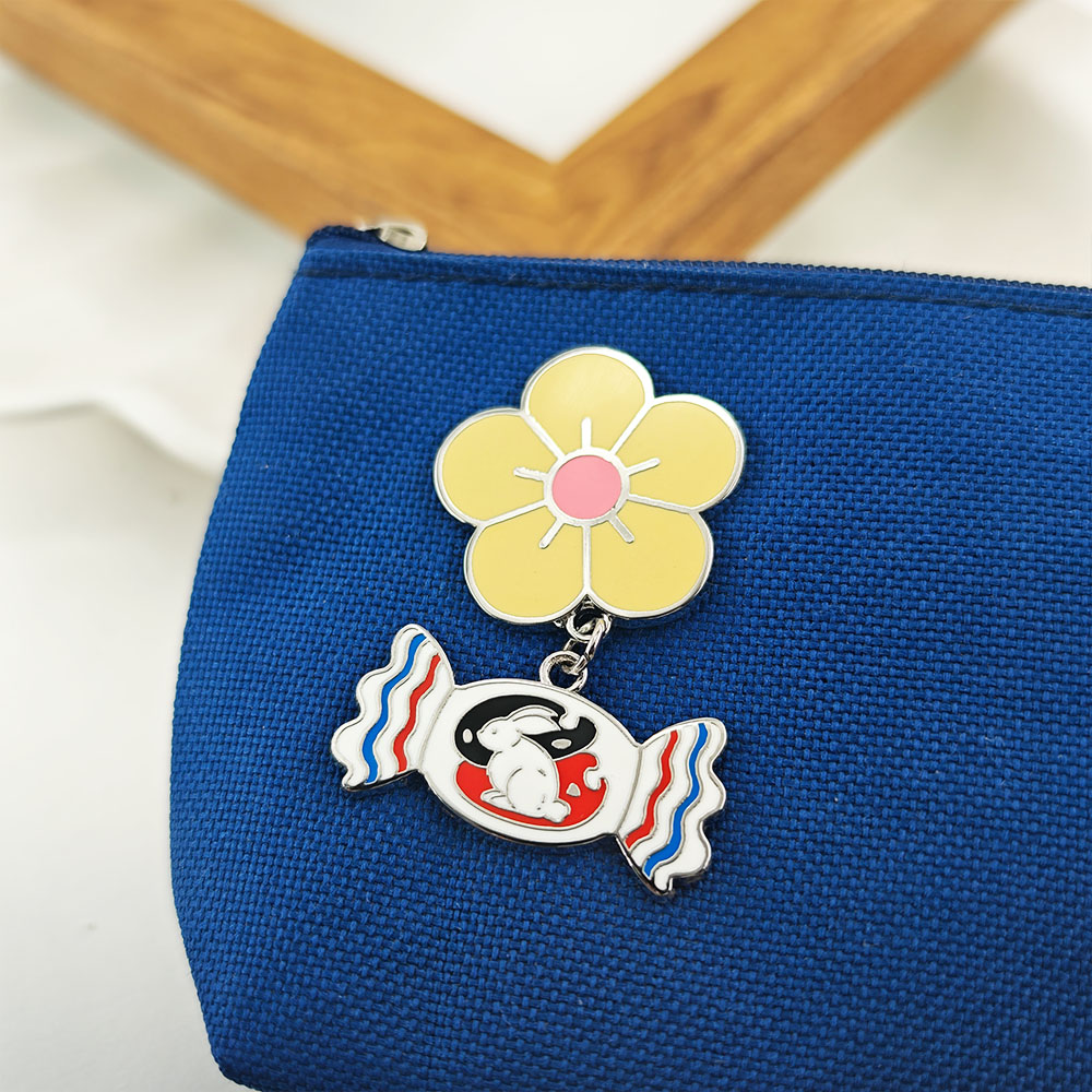 White Rabbit Candy Enamel Pin  - Food Snacks Gifts review and price