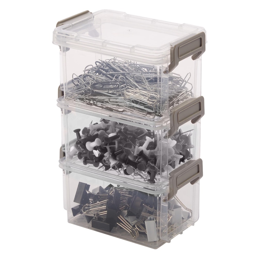 4-Pack 12oz Stackable Storage  - Food Snacks Label review and price