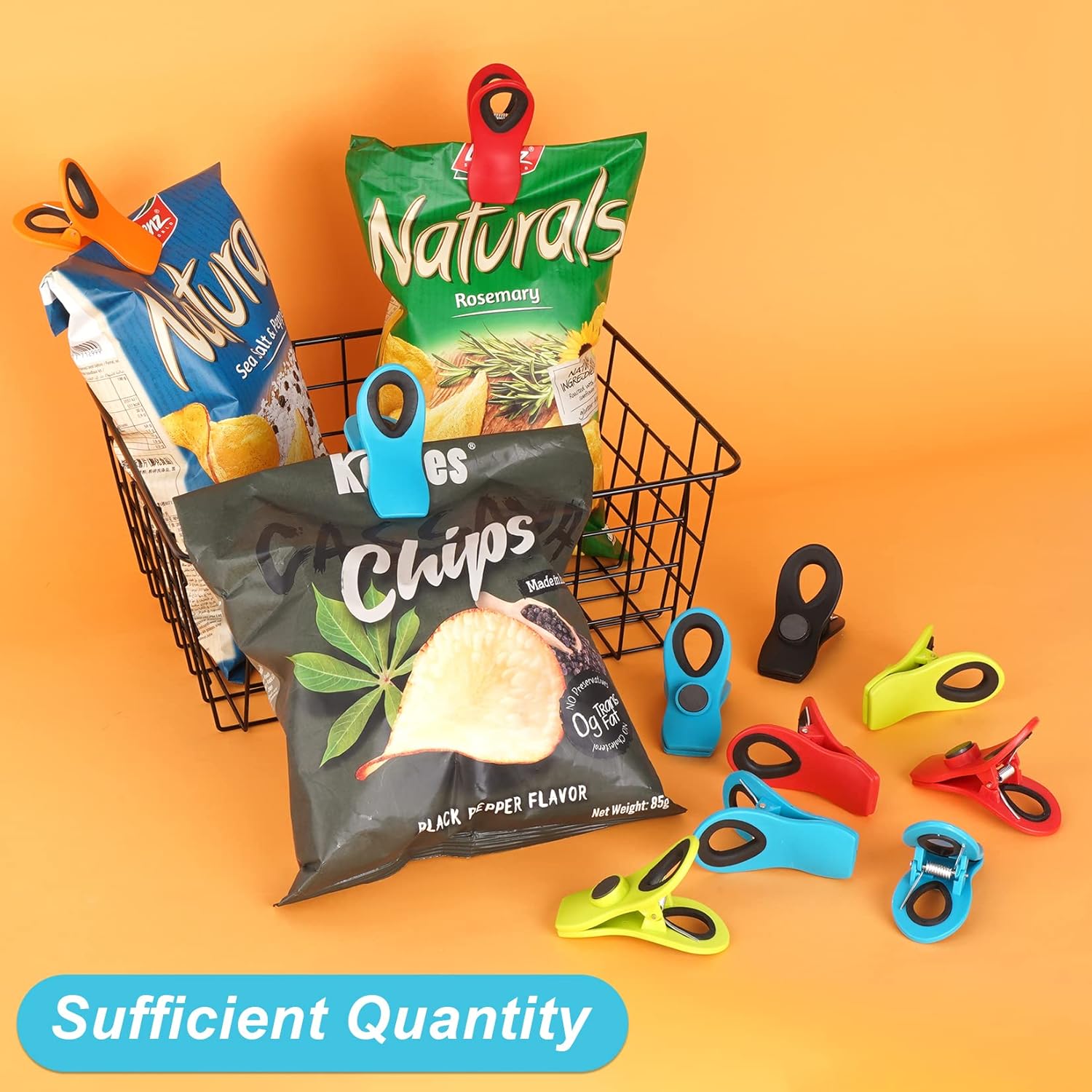 12 Pack Chip Clips for Food St - Food Snacks Images review and price