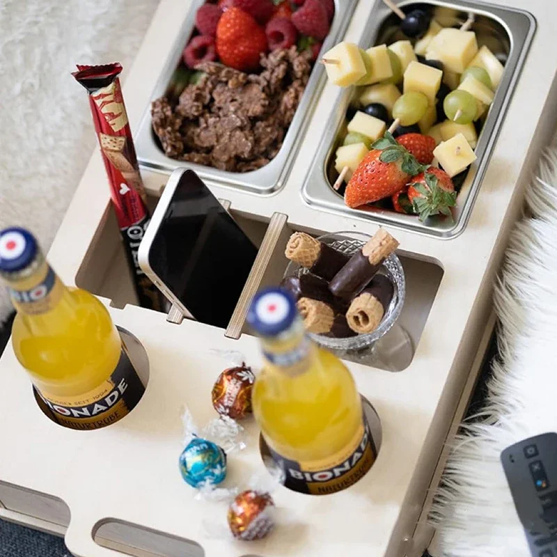 Rectangle Bamboo Tray Desktop  - Food Snacks Drinks review and price