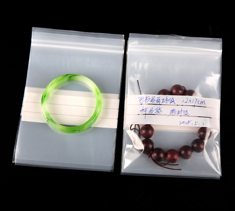 200PCS Clear PE Writing Ziploc - Food Snacks Label review and price