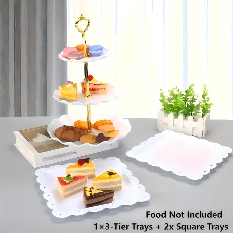 1/3/4/5PCS Decorative Food Tra - Food Snacks Easy review and price