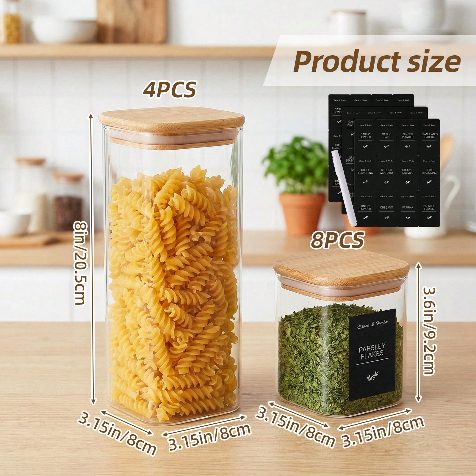 Glass Food Storage Containers  - Food Snacks Label review and price