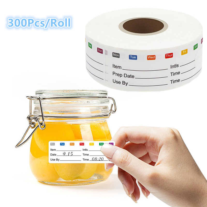 300Pcs/Roll Candy Storage Expi - Food Snacks Label review and price