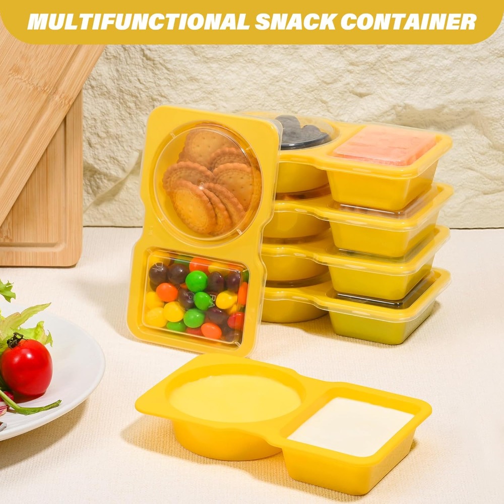 2 Compartment Disposable Plast - Food Prep Snacks review and price