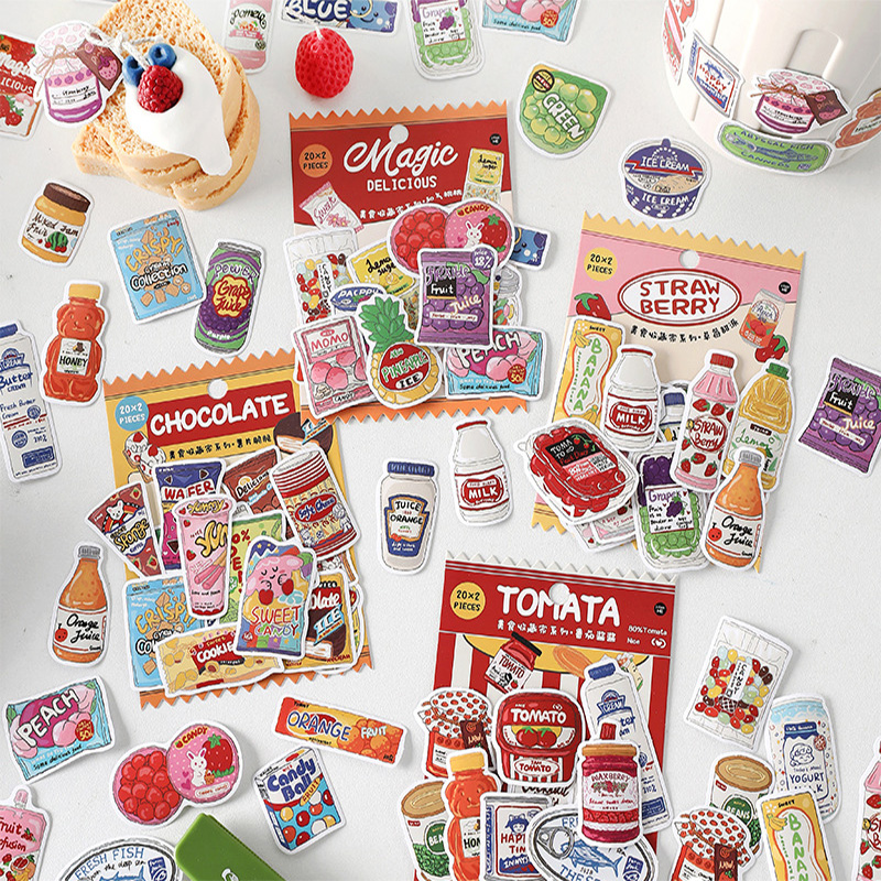 Cute Food Stickers Fast Food S - Food Snacks Label review and price