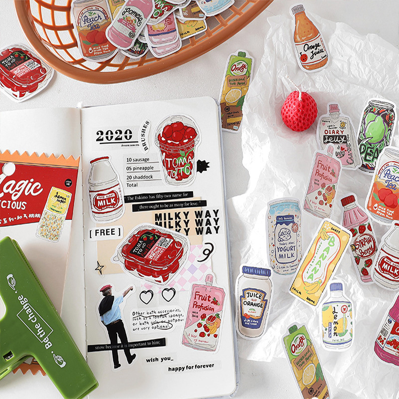 Cute Food Stickers Fast Food S - Food Snacks Label review and price