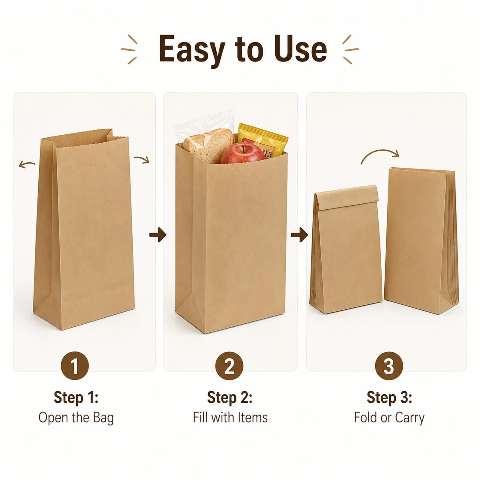 10-30Pcs Small Brown Kraft Pap - Food Snacks Gifts review and price