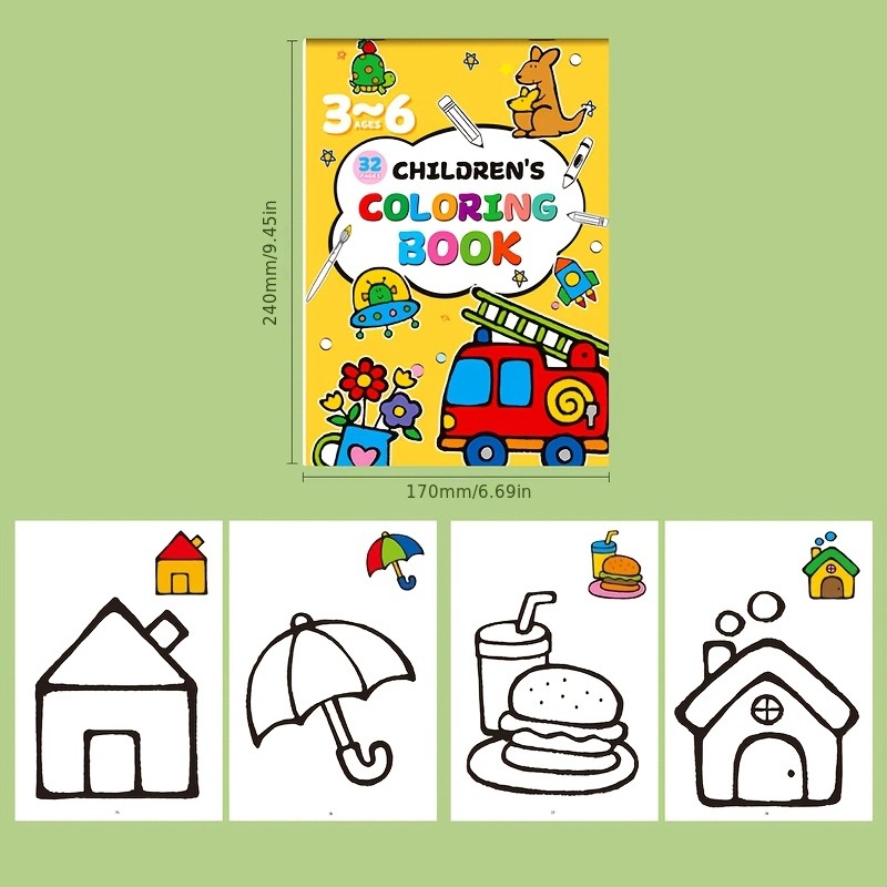 Children's Drawing Book, Conta - Food Snacks Coloring Book review and price