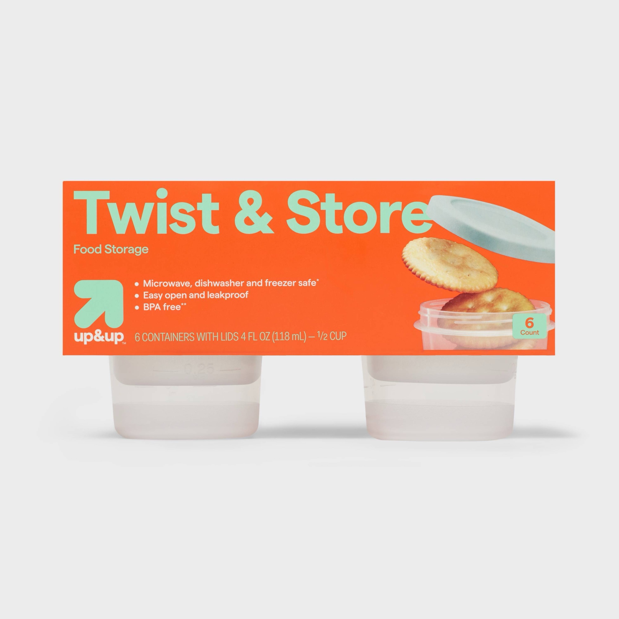 6ct Round Twist-Lock Food Stor - Food Prep Snacks review and price