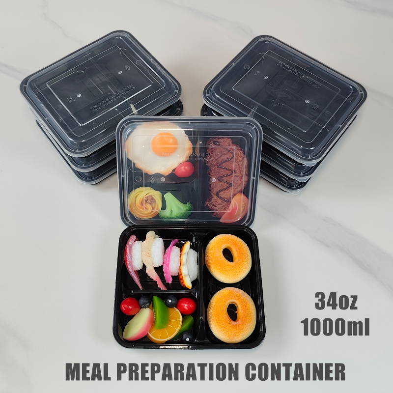 3-Compartment 34 Oz/1000 Ml, 1 - Food Prep Snacks review and price